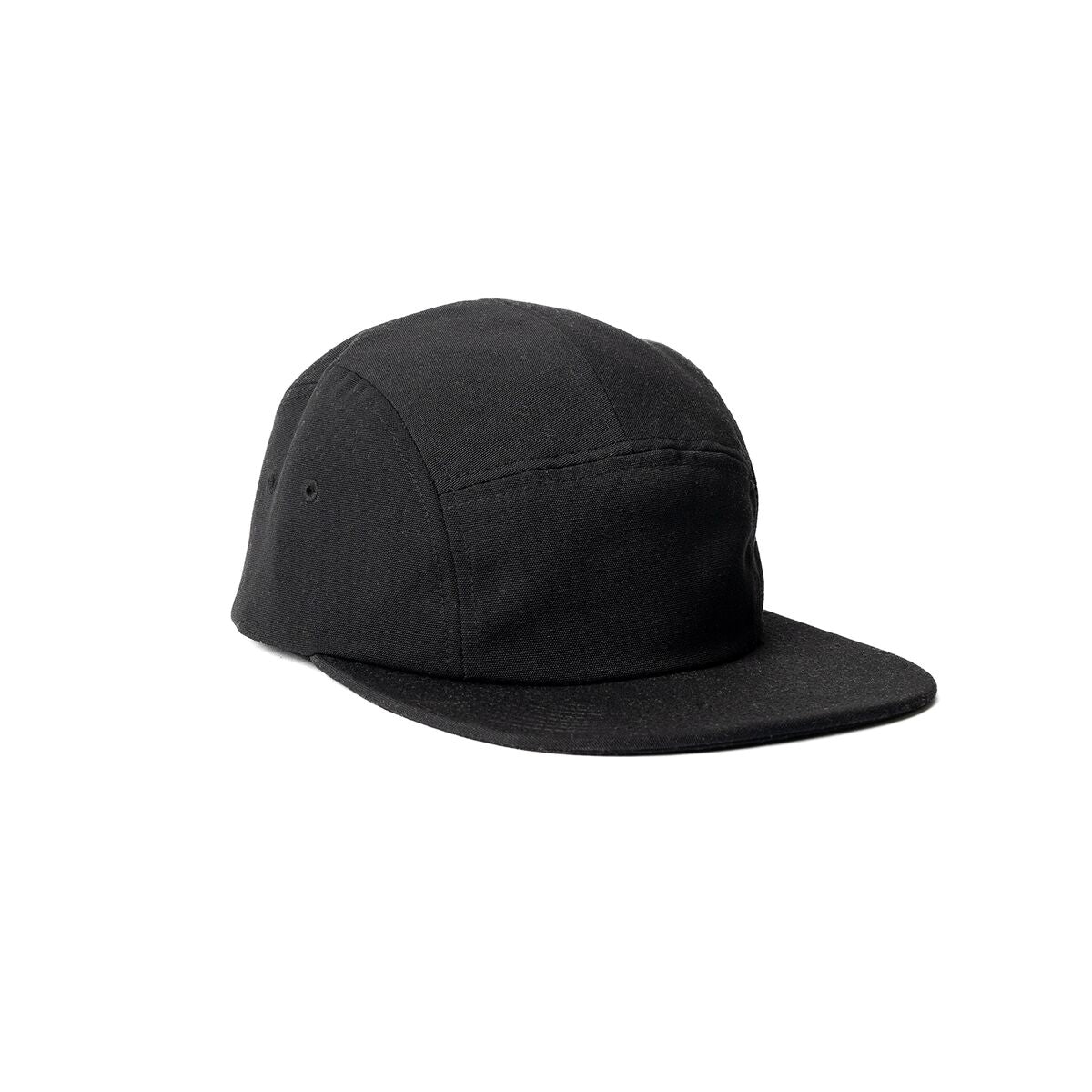 recycled-poly-flat-brim-5-panel-hat-c5 Web_PDP-FlatBrim5PanelHat_Studio_Front_Black.jpg